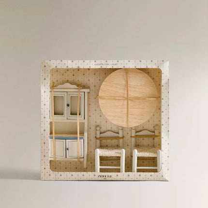 CONJUNTO BRINQUEDO INFANTIL SALA DE JANTAR CASINHA BONECAS