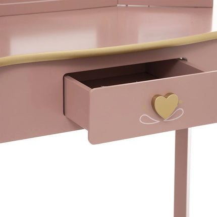Toucador SISSI com tamborete rosa velho