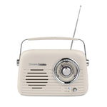 Rádio VINTAGE CUISINE bege com bluetooth