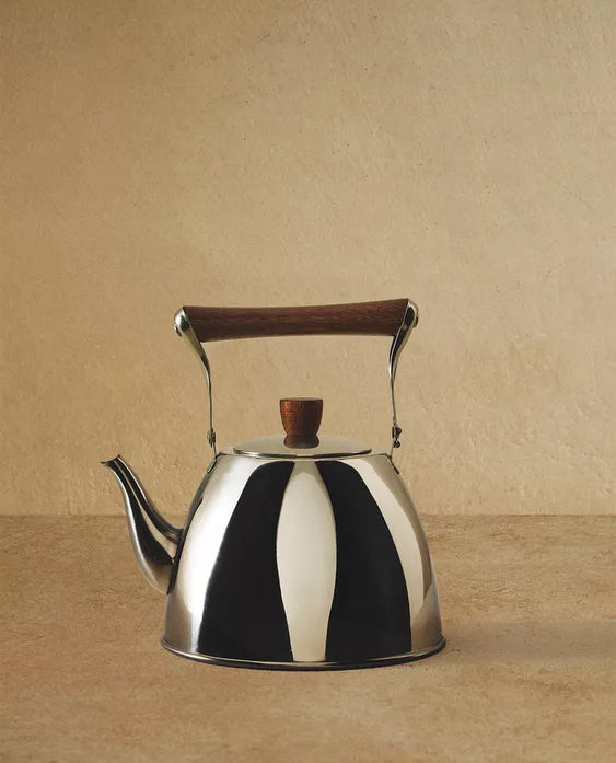 BULE DE AÇO COM PORMENORES DE MADEIRA DE ACÁCIA