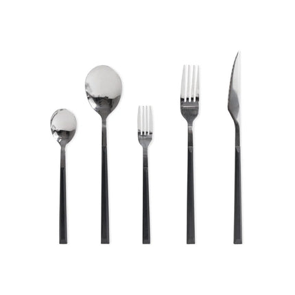 Garfo de mesa LUNE inox com cabo preto