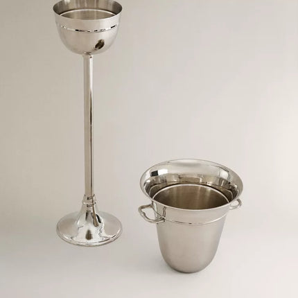 BALDE PARA ESPUMANTE LATÃO PÉ CHÃO