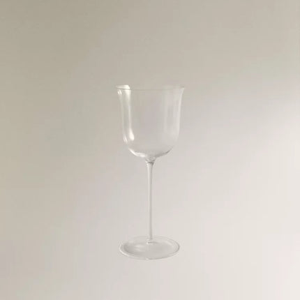 CÁLICE VIDRO CRISTALINO CORPO COMPRIDO