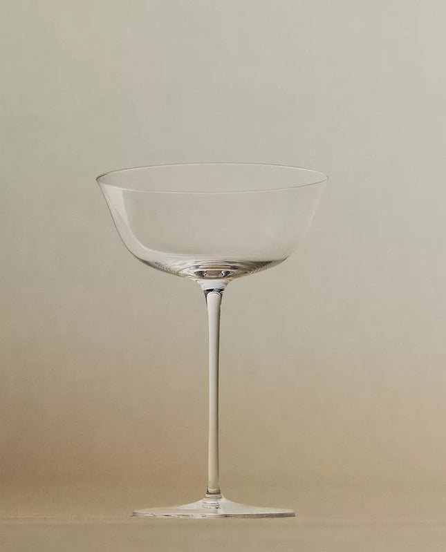 CÁLICE VIDRO CRISTALINO ESPUMANTE