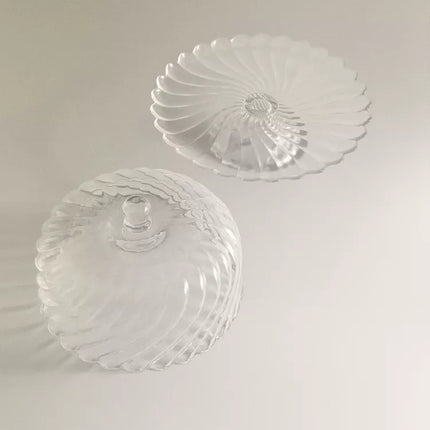 TRAVESSA PARA BOLOS VIDRO RISCAS