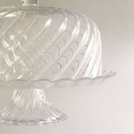 TRAVESSA PARA BOLOS VIDRO RISCAS