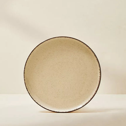 PRATO RASO PORCELANA FIO EFEITO ANTIGO