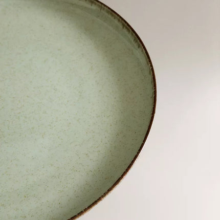 PRATO RASO PORCELANA FIO EFEITO ANTIGO