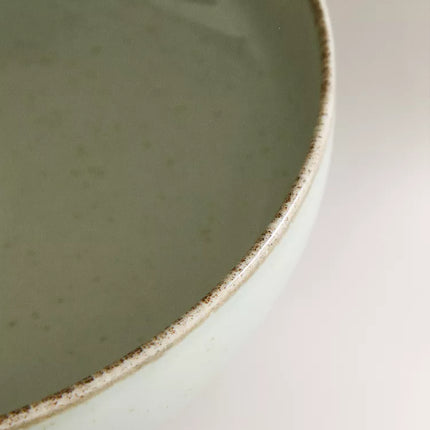 PRATO FUNDO PORCELANA FIO EFEITO ANTIGO
