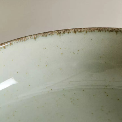 PRATO FUNDO PORCELANA FIO EFEITO ANTIGO