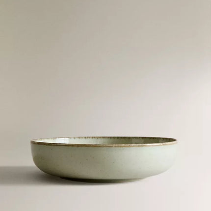PRATO FUNDO PORCELANA FIO EFEITO ANTIGO