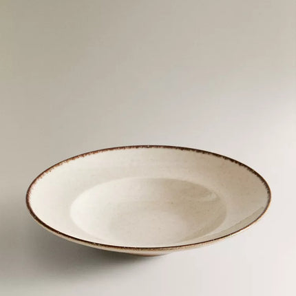 PRATO DE MASSA PORCELANA FIO EFEITO ANTIGO