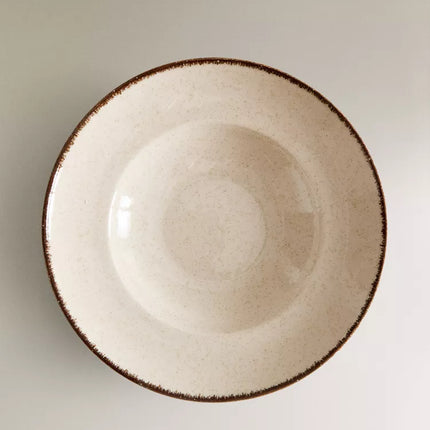 PRATO DE MASSA PORCELANA FIO EFEITO ANTIGO