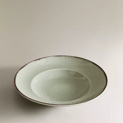 PRATO DE MASSA PORCELANA FIO EFEITO ANTIGO