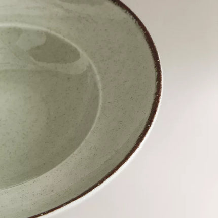 PRATO DE MASSA PORCELANA FIO EFEITO ANTIGO