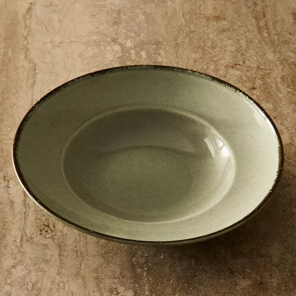 PRATO DE MASSA PORCELANA FIO EFEITO ANTIGO