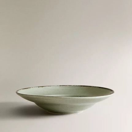 PRATO DE MASSA PORCELANA FIO EFEITO ANTIGO