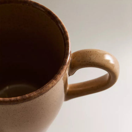 CANECA PORCELANA FIO EFEITO ANTIGO