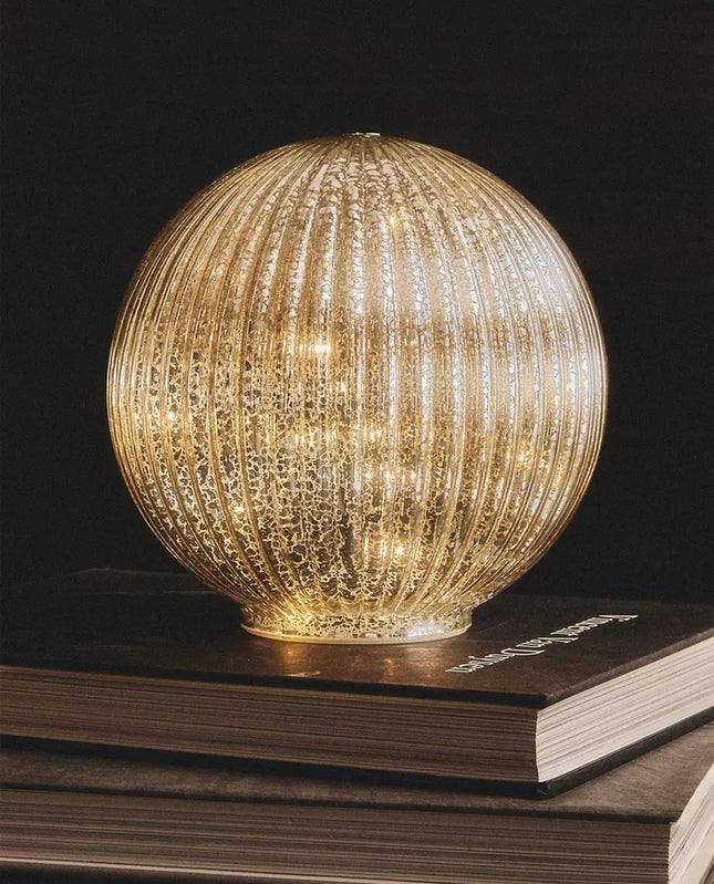 ENFEITE LUZ LED BOLA RISCADA MÉDIO NATAL