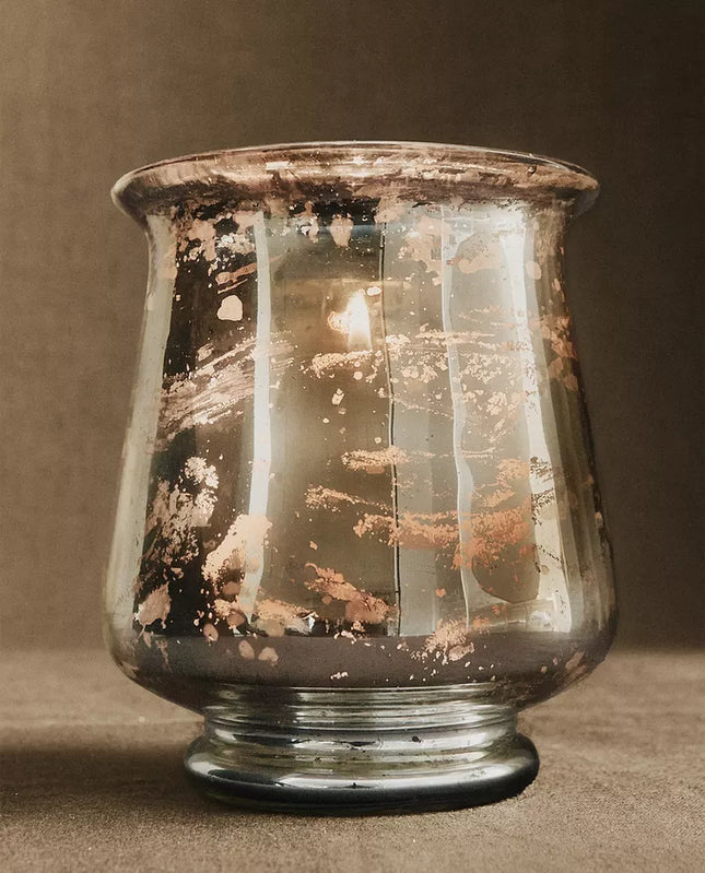 VASO PORTA-VELAS BRILHANTE NATAL