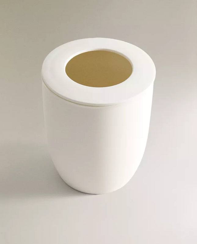 CAIXOTE LIXO CASA BANHO E MESA CERÂMICA