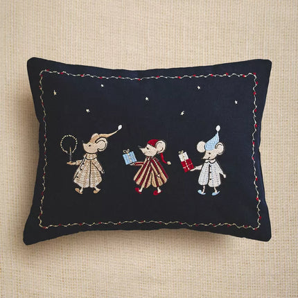 CAPA ALMOFADA INFANTIL RATOS NATAL