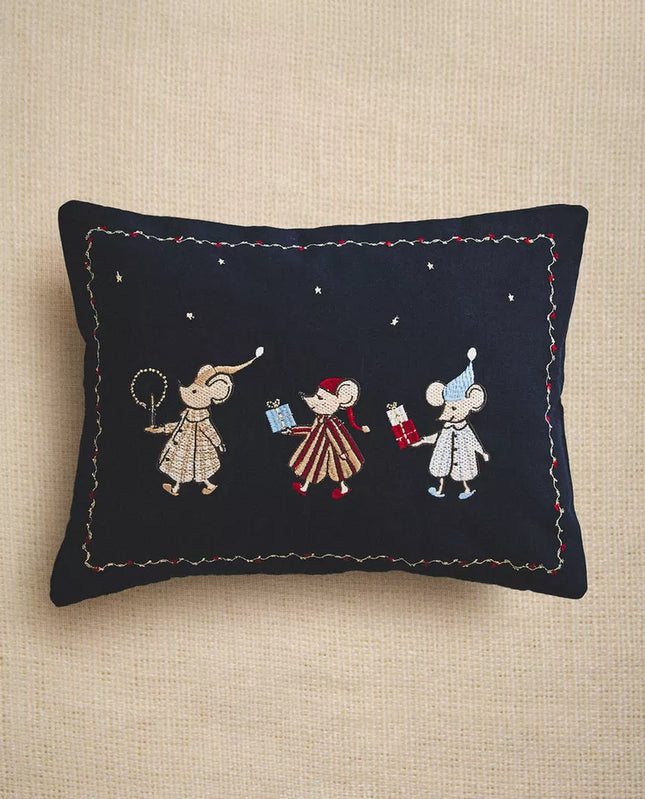 CAPA ALMOFADA INFANTIL RATOS NATAL