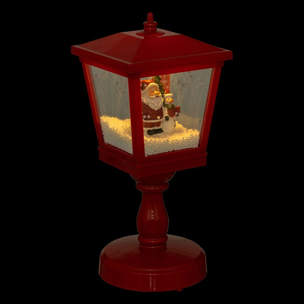 Lanterna Com Neve E Pai Natal LED