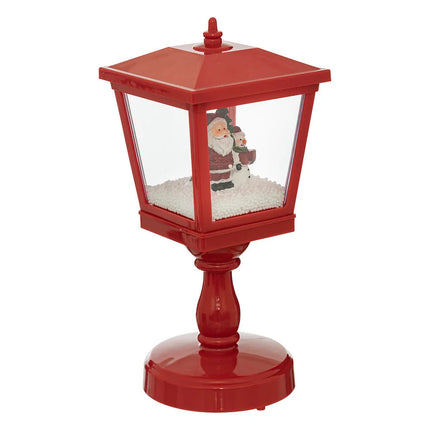 Lanterna Com Neve E Pai Natal LED