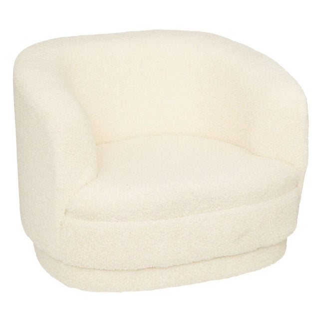 Poltrona SKY pelo bouclé branco