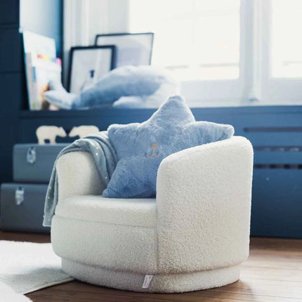 Poltrona SKY pelo bouclé branco
