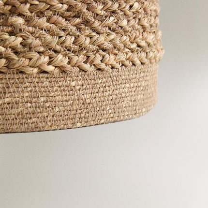 CESTO DE SEAGRASS COM TAMPA