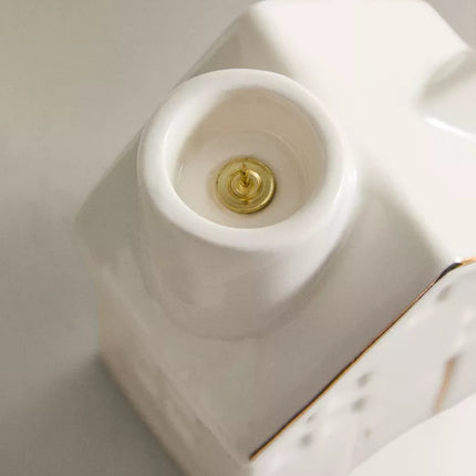 PORTA-VELAS CERÂMICA CASA NATAL