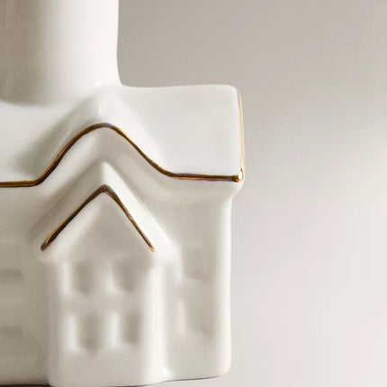 PORTA-VELAS CERÂMICA CASA NATAL