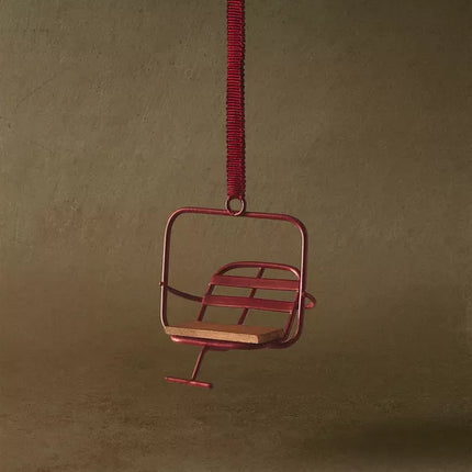 ENFEITE PARA A ÁRVORE DE METAL COM TELEFÉRICO DE NATAL