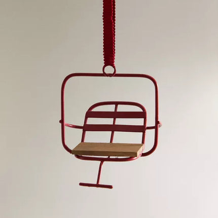 ENFEITE PARA A ÁRVORE DE METAL COM TELEFÉRICO DE NATAL