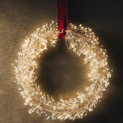 ENFEITE COROA RAMOS LUZ NATAL