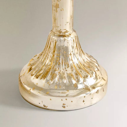 CANDELABRO VIDRO EFEITO ANTIGO NATAL