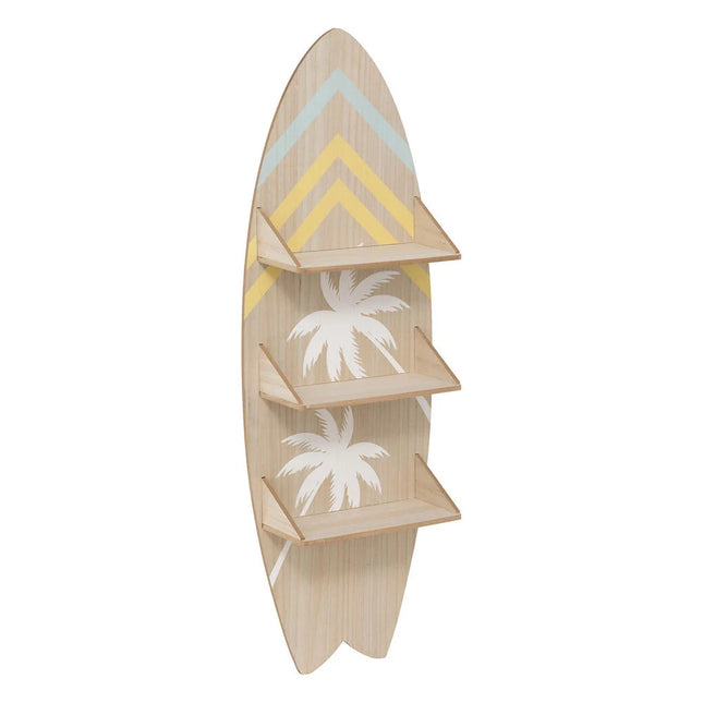Estante em forma de prancha de surf AUSTRALIE bege 112cm