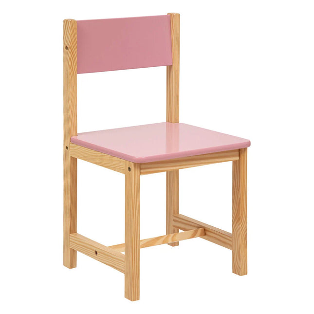 Cadeira CLASSIC rosa em madeira