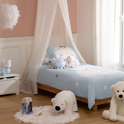 Pufe em forma de urso polar branco