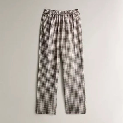 CONJUNTO PIJAMA FLANELA QUADRADOS NATAL (CONJUNTO DE 2)