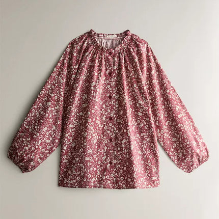 CONJUNTO PIJAMA LINHO ALGODÃO FLORES NATAL (CONJUNTO DE 2)