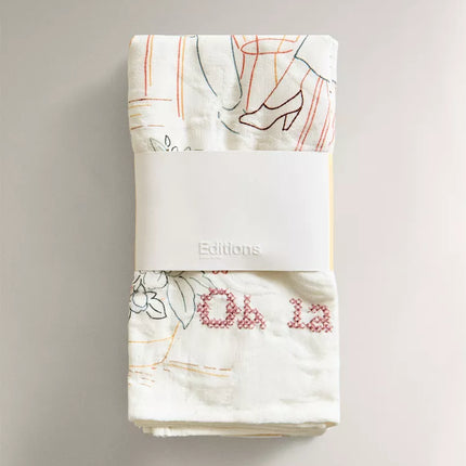 PACK DE GUARDANAPOS DE ALGODÃO COM TOILE DE JOUY (PACK DE 2)