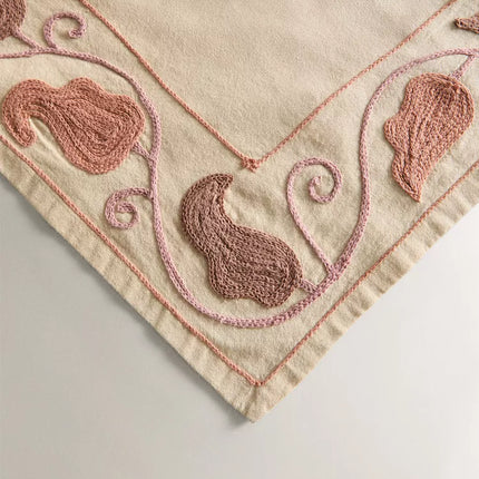 TOALHA MESA ALGODÃO BORDADOS