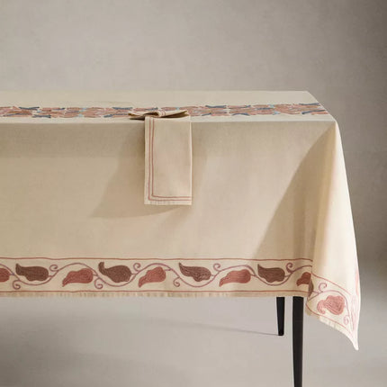 TOALHA MESA ALGODÃO BORDADOS