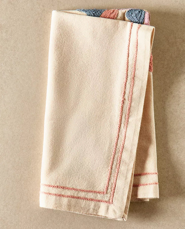 PACK GUARDANAPOS ALGODÃO BORDADOS (PACK DE 2)