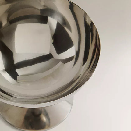 TAÇA GELADO METAL BRILHO