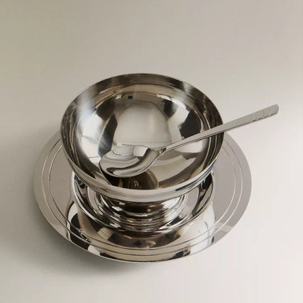 CONJUNTO TAÇA GELADO METAL BRILHO