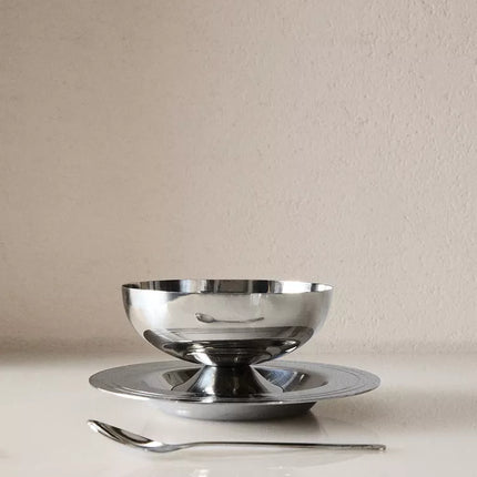 CONJUNTO TAÇA GELADO METAL BRILHO